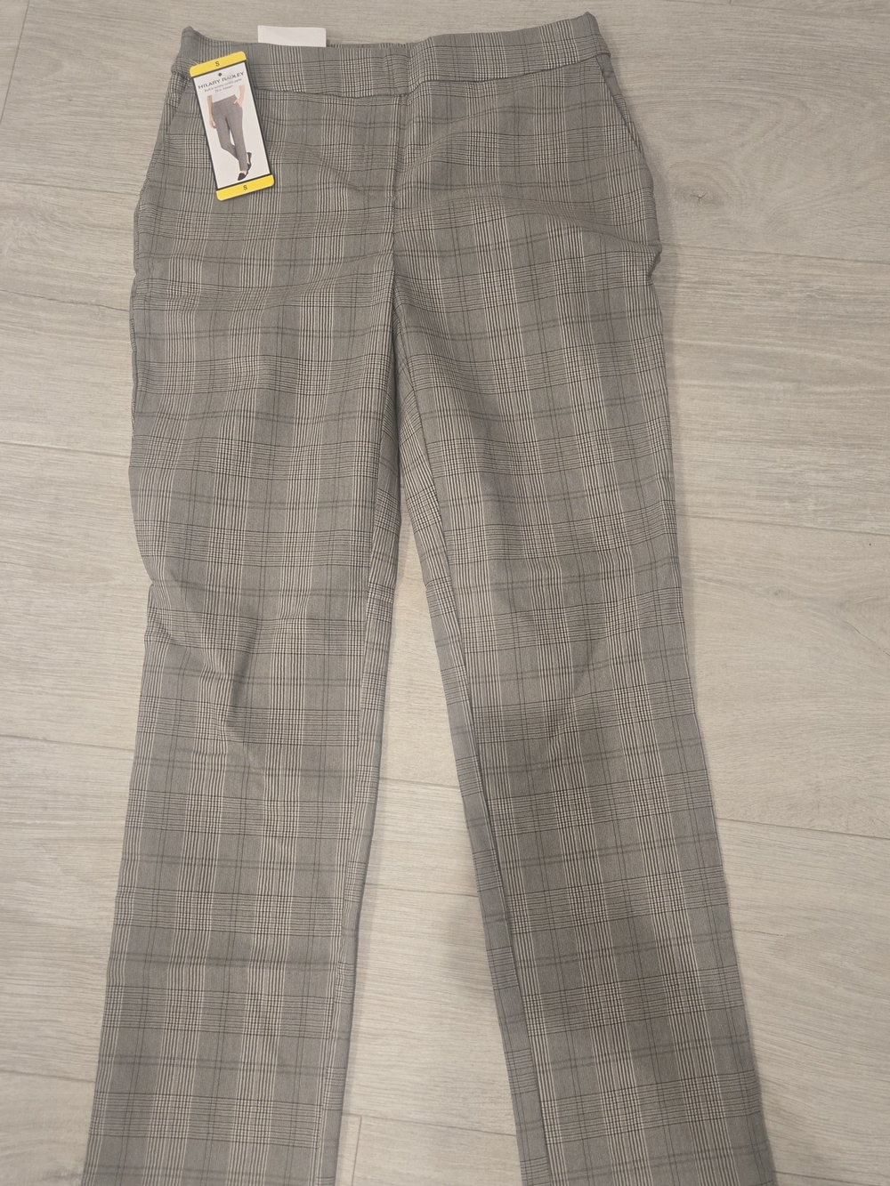 Hilary Radley Women's Gray Glen Plaid Dress Pants